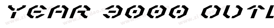 Year 3000 Outline字体转换